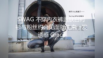 SWAG 不穿内衣裤透肤白衬衫与粉丝约会见面就先来一发诱惑 Grace