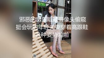  邪恶的房东暗藏摄像头偷窥挺会玩的年轻夫妻穿着高跟鞋各种姿势啪啪